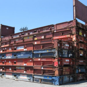 40′ used flat rack container