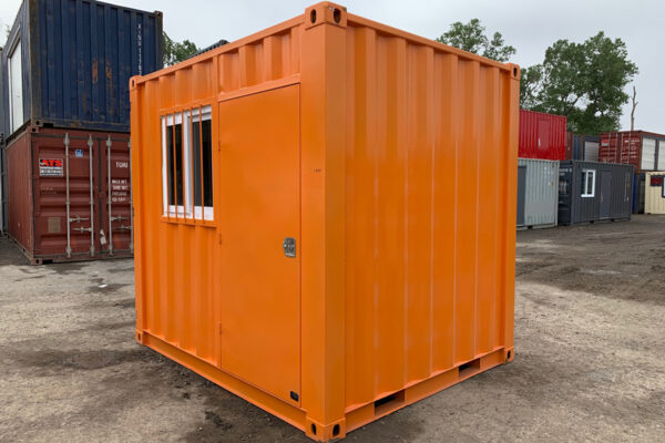 9ft container with door and window